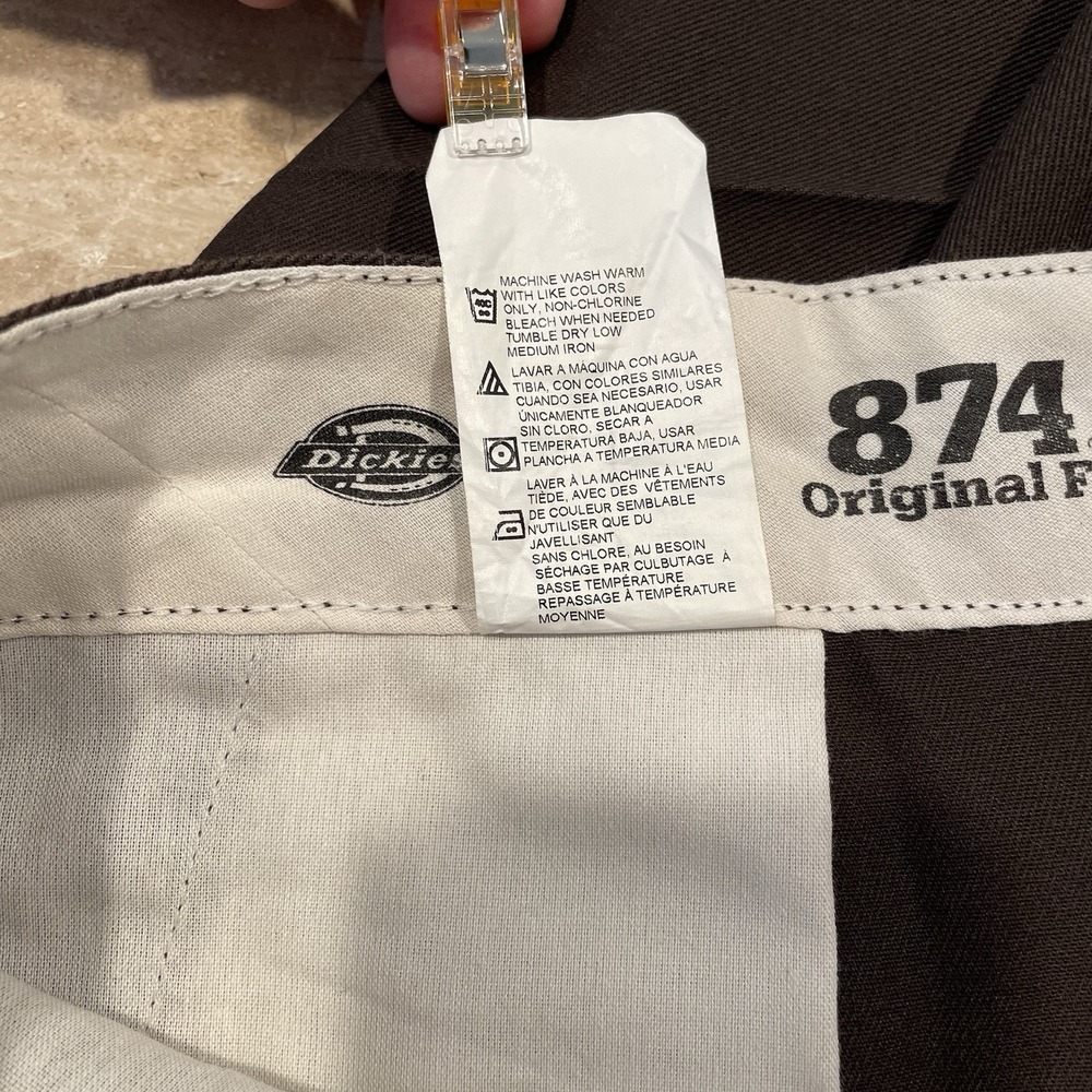 Dickies 874 Trousers Pants Original Fit Worker Straight Skate Skater 38 x 36 - Picture 11 of 13